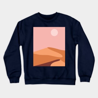 Desert dunes retro minimalist design Crewneck Sweatshirt